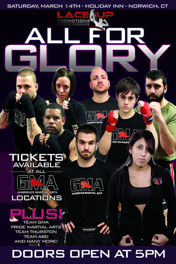 all for glory kickboxing event, lace up promotions