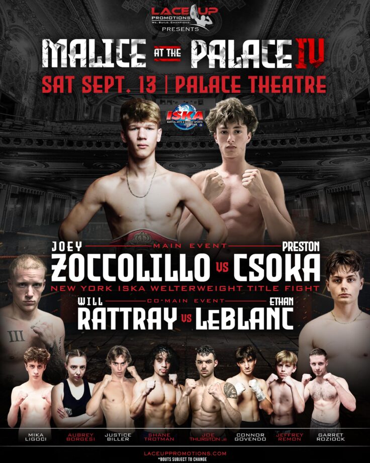 Malice at the Palace 4 mixed martial arts event, LaceUp Promotions