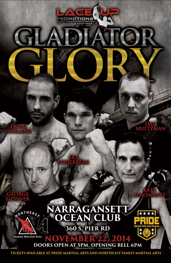 Gladiator Glory kickboxing event, Lace Up Promotions